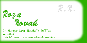 roza novak business card